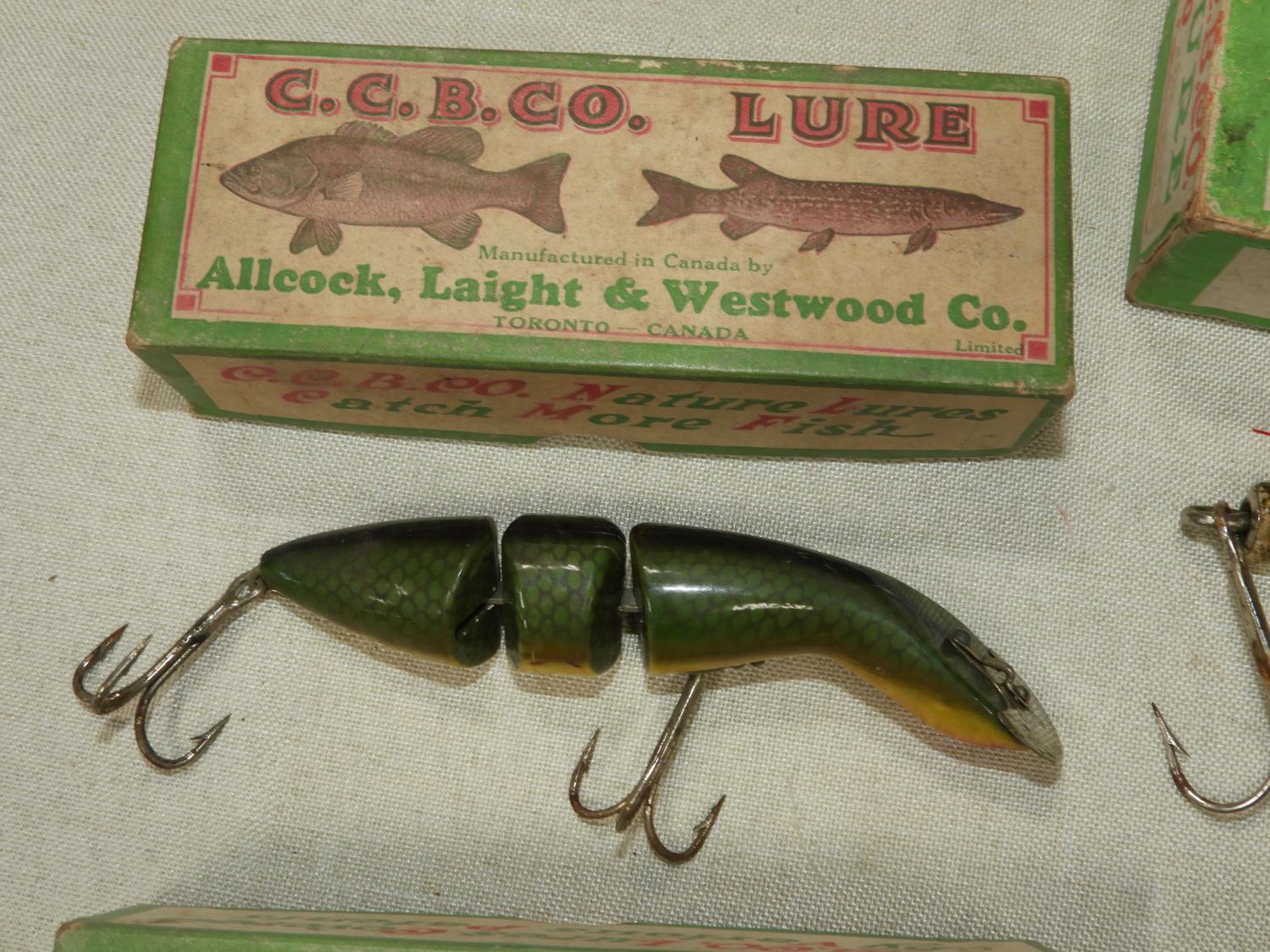 Vintage Fishing Lures / Sold by Numbers / Large Lot of 42 / Most
